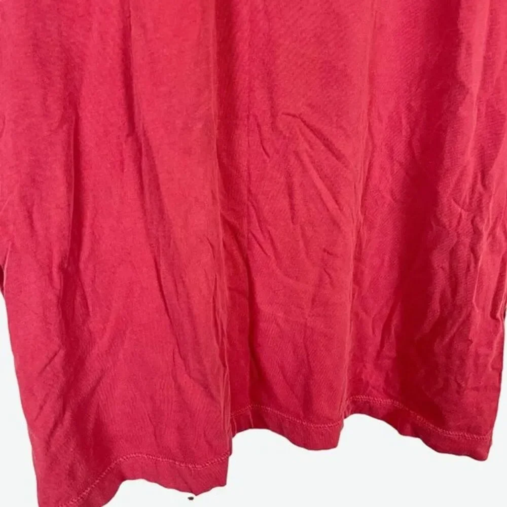 True Religion Mens Red Graphic Buddha Tee T Shirt Short Sleeve Cotton sz 2XL 2X